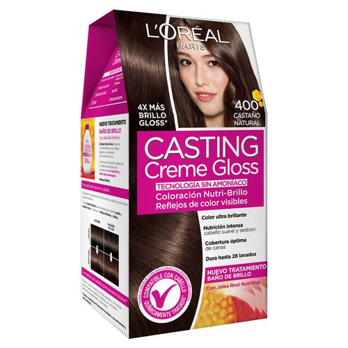 Kit Tintura Loreal Casting Creme Gloss Browns 400