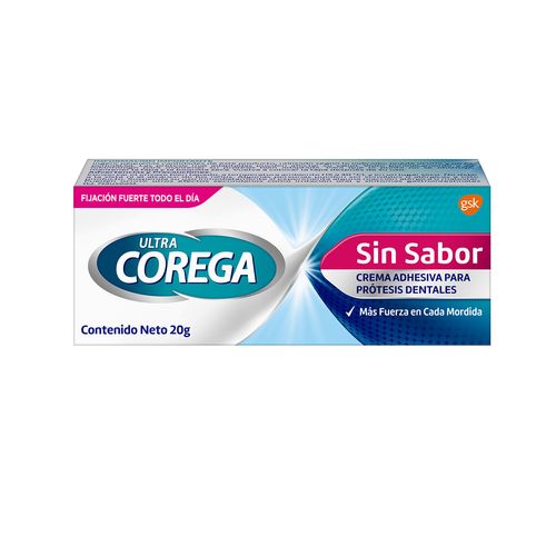 Adhesivo Dental Ultra Corega sin Saborx 20 g