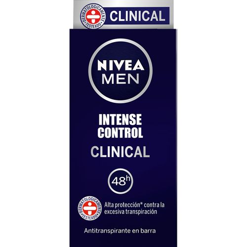 Desodorante Nivea Intense Control Clinical Masculino Stick x 42 g
