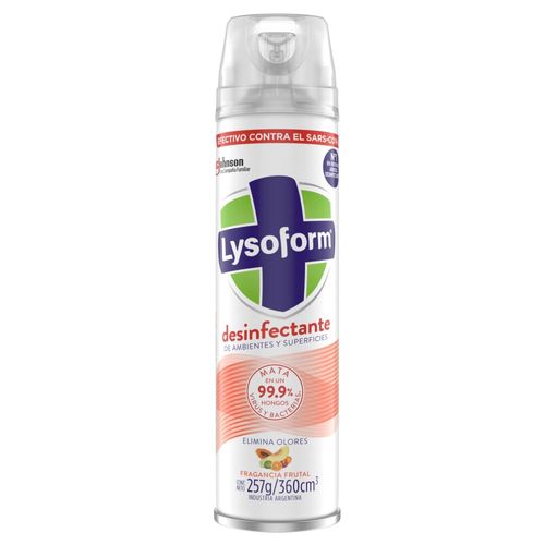 Desinfectante de Ambientes Lysoform Frutal x 360 ml