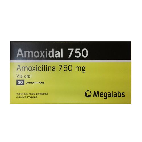 Amoxidal 750 mg x 20 Comprimidos