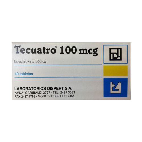 Tecuatro 100 mcg x 40 tabletas