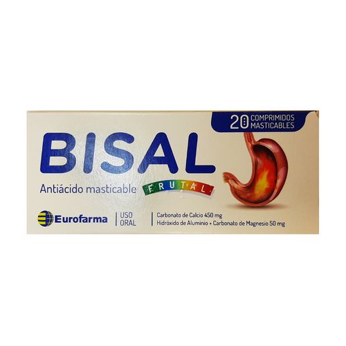 Bisal Frutal Masticable x 20 comprimidos