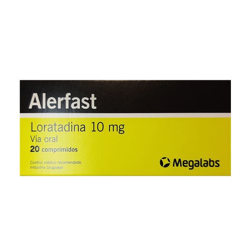 Alerfast x 10 mg 20 Comprimidos
