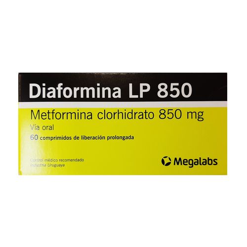 Diaformina x 850 mg 60 Comprimidos