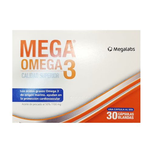 Mega Omega 3 Nh x 30 Capsulas