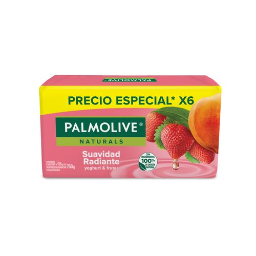 Jabón en Barra Palmolive Yogurt y Frutas x 6 un 125 g c/u