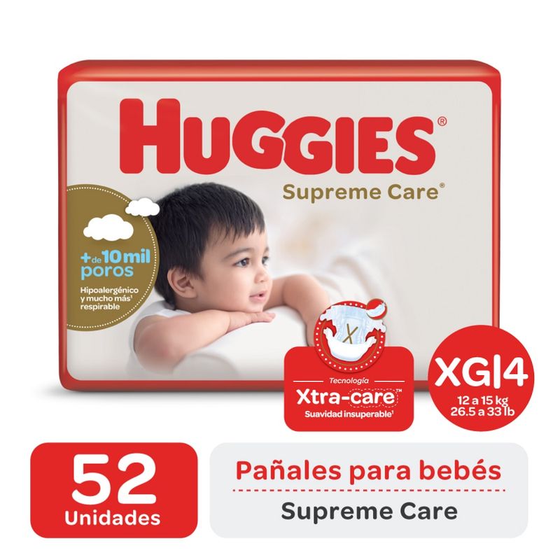 panales-huggies-supreme-care-xg-unisex-x-52-un