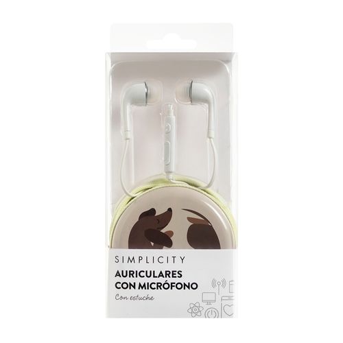 Auriculares con Micrófono Simplicity con Estuche