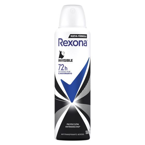 Desodorante Antitranspirante Rexona Invisible Aerosol 150 ml