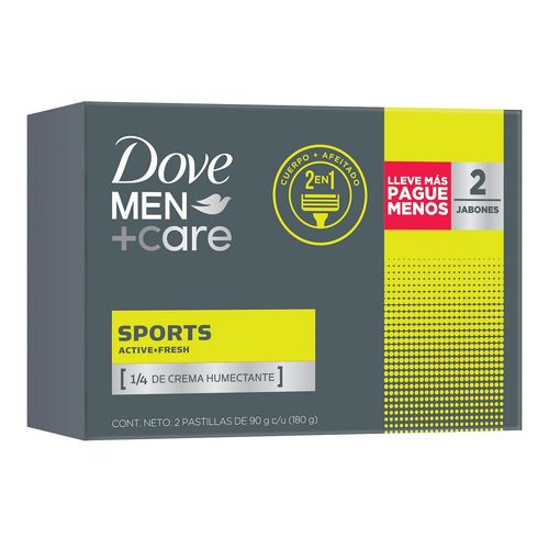 Jabón en Barra Dove Men Sport Pack 2 x 90 g