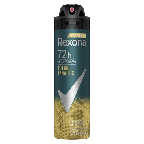 Desodorante Antitranspirante Rexona Men Fútbol Fanatics Aerosol x 150 ml