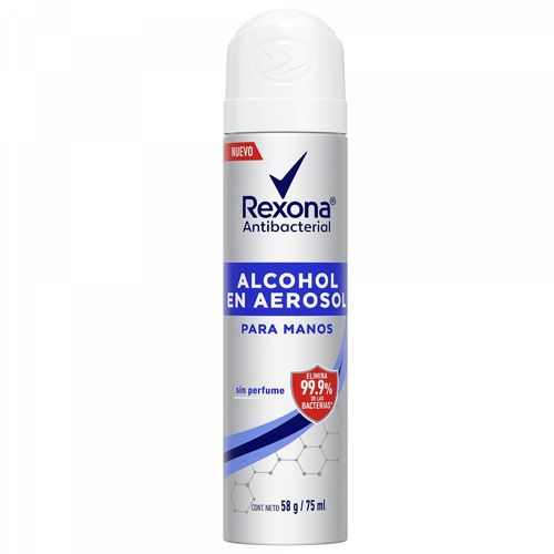 Alcohol en Aerosol Rexona Sin perfume x 75 ml