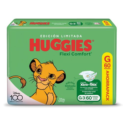 Pañales Huggies Flexi Comfort G x 60 un