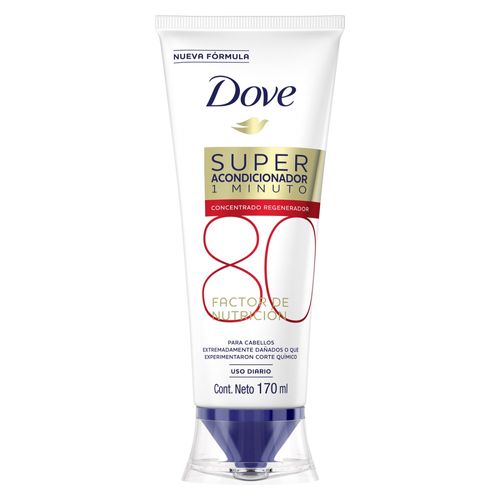 Super Acondicionador Dove 1 Minuto - Factor Nutrición 80 x 170 ml