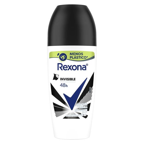 Desodorante Antitranspirante Rexona Invisible Roll-On x 50 ml