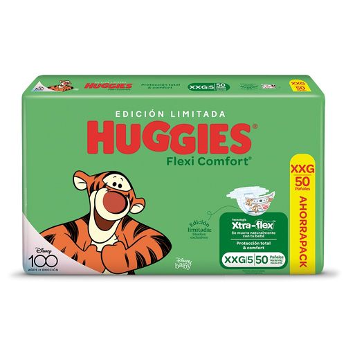 Pañales Huggies Flexi Comfort XXG x 50 un