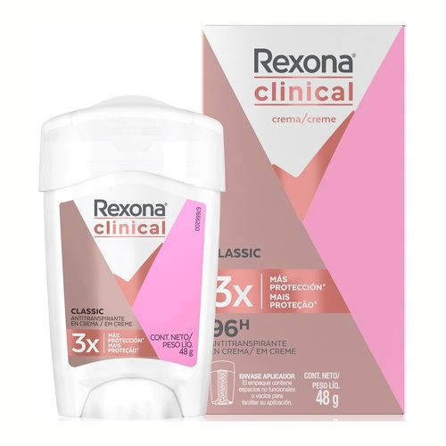 Desodorante Antitranspirante Rexona Clinical Classic crema x 48 g