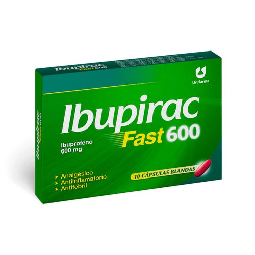 Ibupirac Fast 600 mg x 10 Cápsulas Blandas