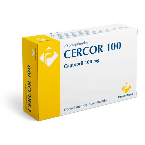 Cercor x 100 mg 20 Comprimidos