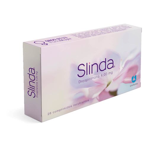 Slinda Sin Estrogenos x  24 + 4 Comprimidos Recubiertos