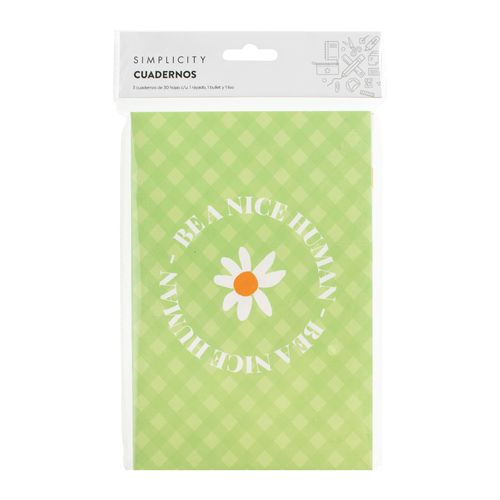 Cuadernos Simplicity Tapa Blanda x 3 un