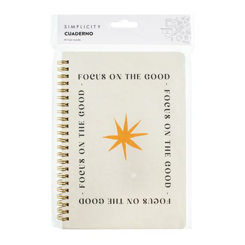 Cuaderno Simplicity Anillado Mediano Abstracto