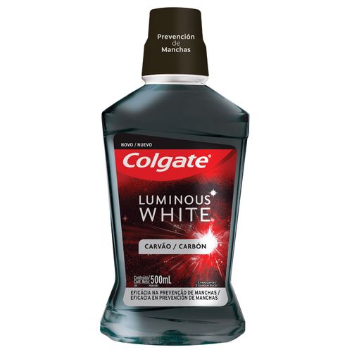 Enjuague Bucal Colgate Luminous White Carbón x 500 ml