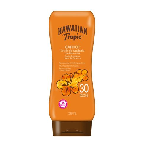 Protector Solar Hawaiian Tropic Carrot Fps30 X 240 Ml