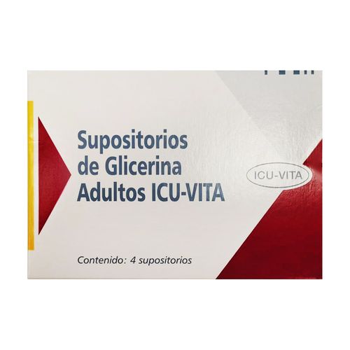 Supositorios Glicerina ICU Adulto x 4 Sup