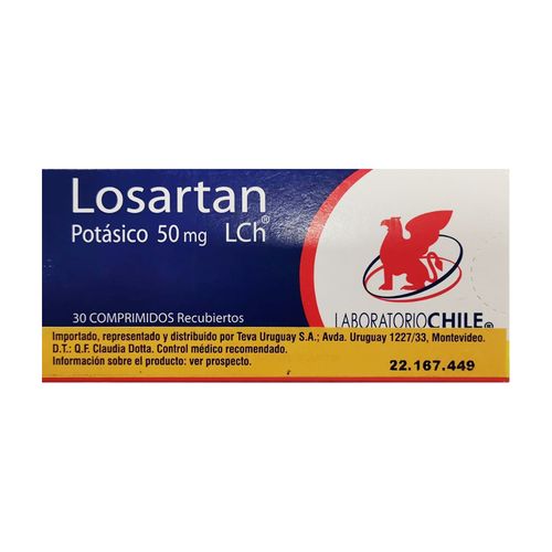 Losartan Potásico 50 mg x 30 Comprimidos