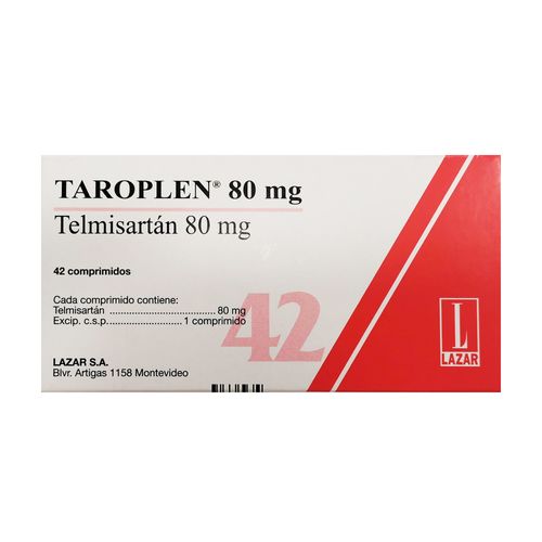 Taroplen 80 mg x 42 Comprimidos