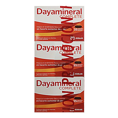 Suplemento Dietario Dayamineral Complete x 35 cápsulas Pack 3 x 2