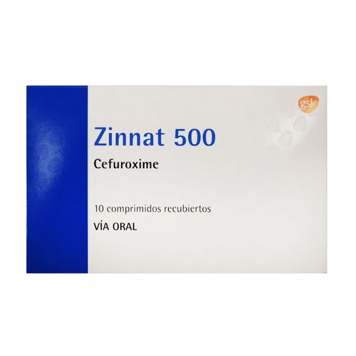Zinnat 500 mg x 10 Comprimidos