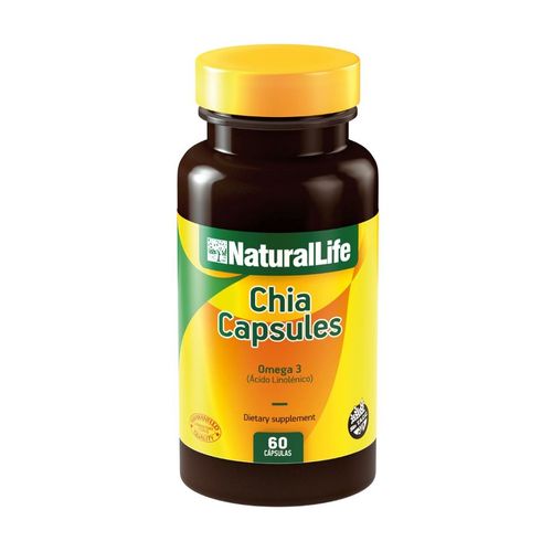 Suplemento Dietario Cápsulas de Chia Natural Life x 60 Cápsulas