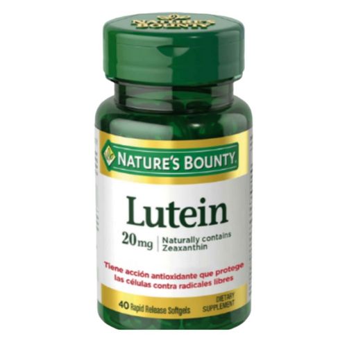 Suplemento Dietario Nature´s Bounty Lutein x 20 mg x 40 Cápsulas