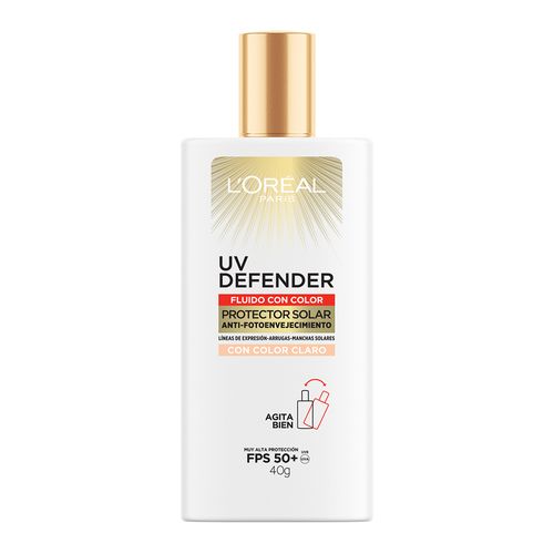 Protector Solar L'Oréal París Uv Defender Clara Fps 50+ x 40 g