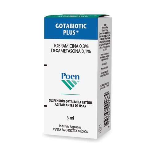 Solución Oftálmica Esteril Gotabiotic Plus x 5 ml