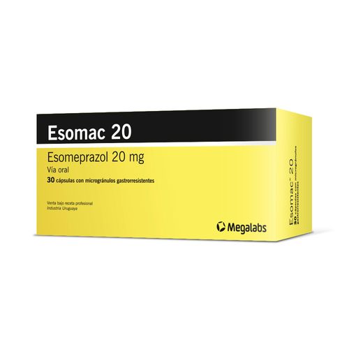 Esomac x 20 mg x 30 Cápsulas