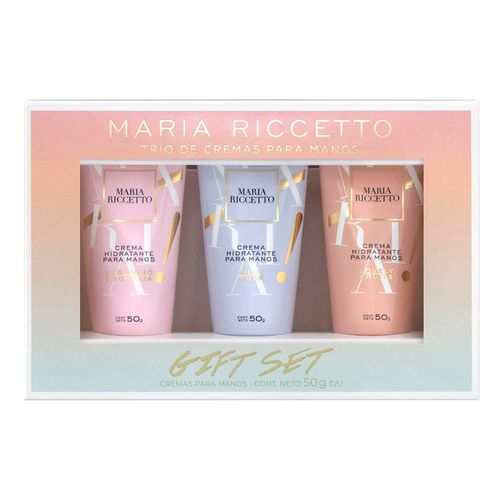 Set Trio de Cremas para Manos Maria Riccetto Blooming Magnolia x 50 g + Silky Musk x 50 g + Lovely Fruits x 50 g