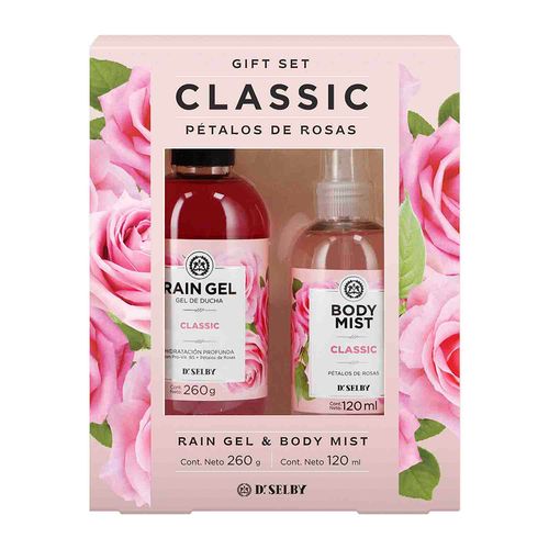 Set Rain Gel Classic Gel de Ducha x 260 g + Body Mist x 120 ml