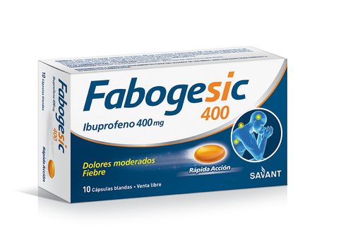 Fabogesic Rápida Acción 400 mg x 10 Cápsulas Blandas