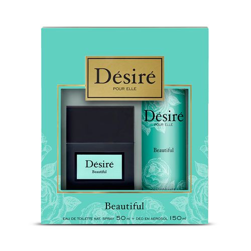 Set Désiré Beautiful EDT Nat Spray x 50 ml + Deo Aero x 150 ml