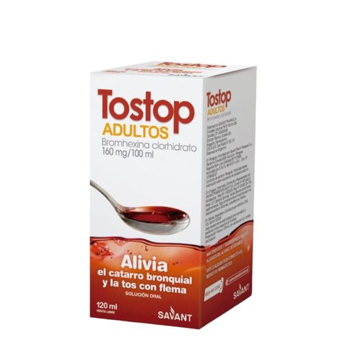 Tostop Adultos Bromhexina 160 mg x 120 ml