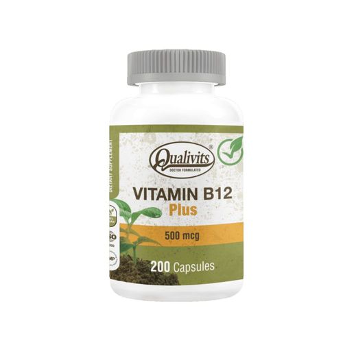 Suplemento Dietario Qualivits Vitamina B12 Plus x 500 mcg x 200 caps