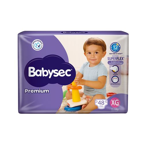 Pañal Babysec Premium XG x 48 un