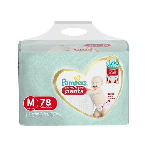 Pañales Pampers Premium Care Pants Talle M x 78 un