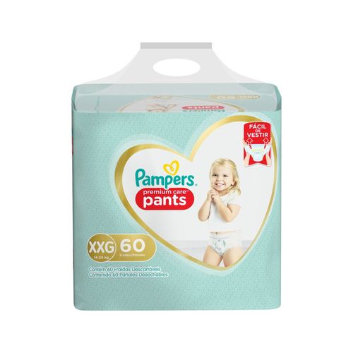 Pañales Pampers Premium Care Pants Talle XXG x 60 un