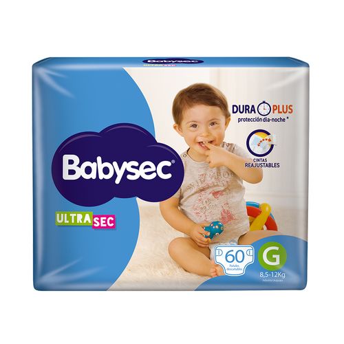 Pañales Babysec Ultra Talle G x 60 un