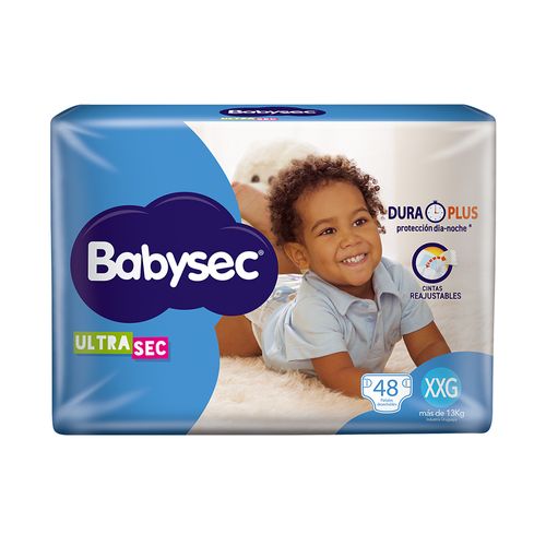 Pañales Babysec Ultra Talle XXG x 48 un